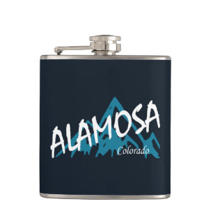 Alamosa Colorado Mountains Hip Flask