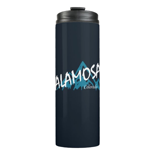 Alamosa Colorado Mountains Thermal Tumbler (Front)