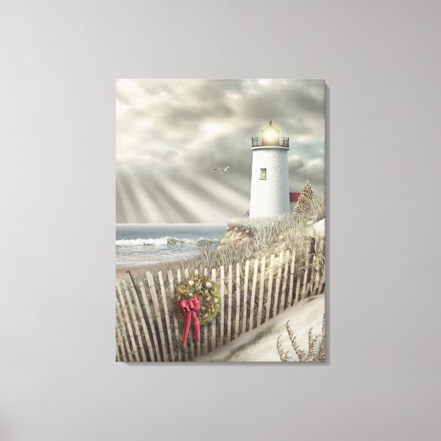 Alan Giana "Christmas Shore" Canvas Print (Front)