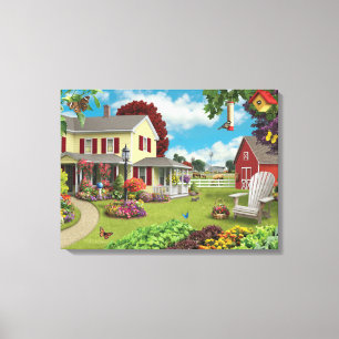 Alan Giana "Country Home" Canvas Print