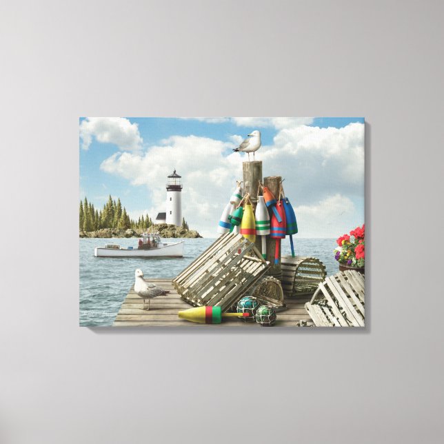 Alan Giana "Dockside" Canvas Print (Front)