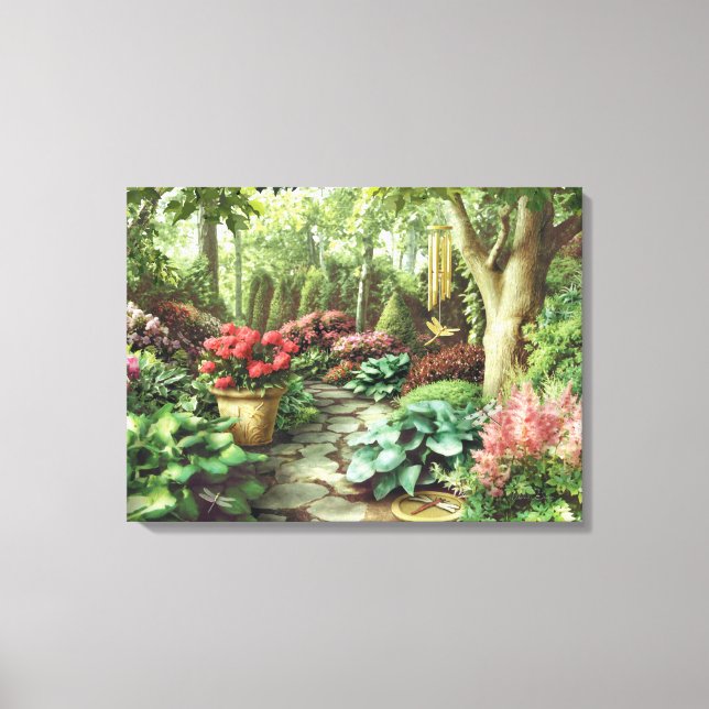 Alan Giana "Dragonfly Garden" Canvas Print (Front)