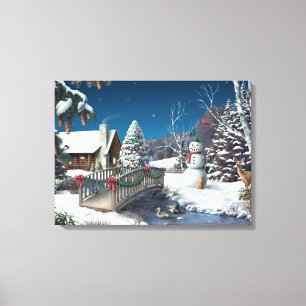 Alan Giana "In Winter's Home" Canvas Print