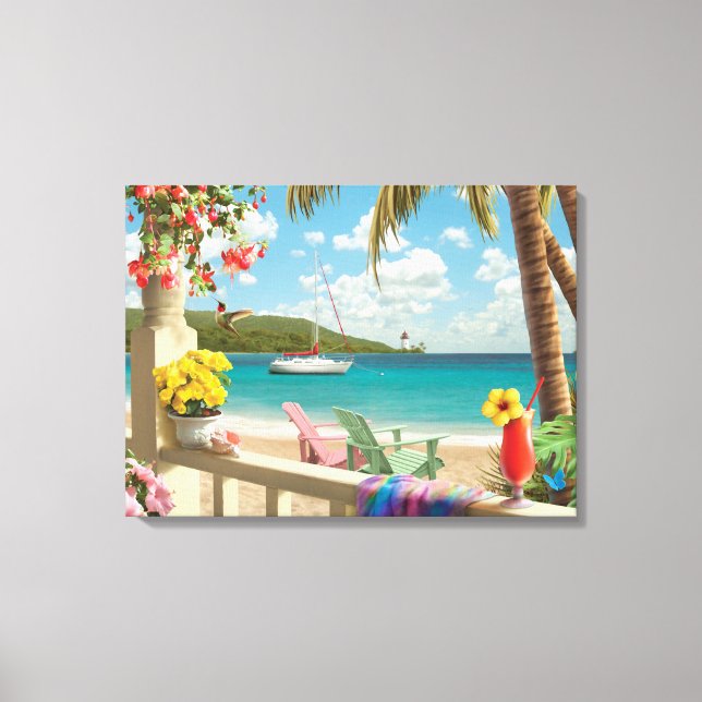 Alan Giana "Island Retreat" Canvas Print (Front)