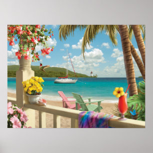 Alan Giana "Island Retreat" Poster