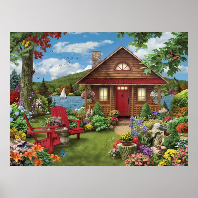 Alan Giana "Lakeside Retreat" Poster (Front)