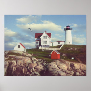 Alan Giana "Nubble Light" Poster
