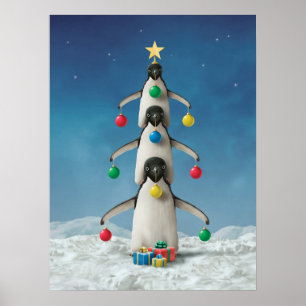 Alan Giana "Oh Penguin Tree" Poster