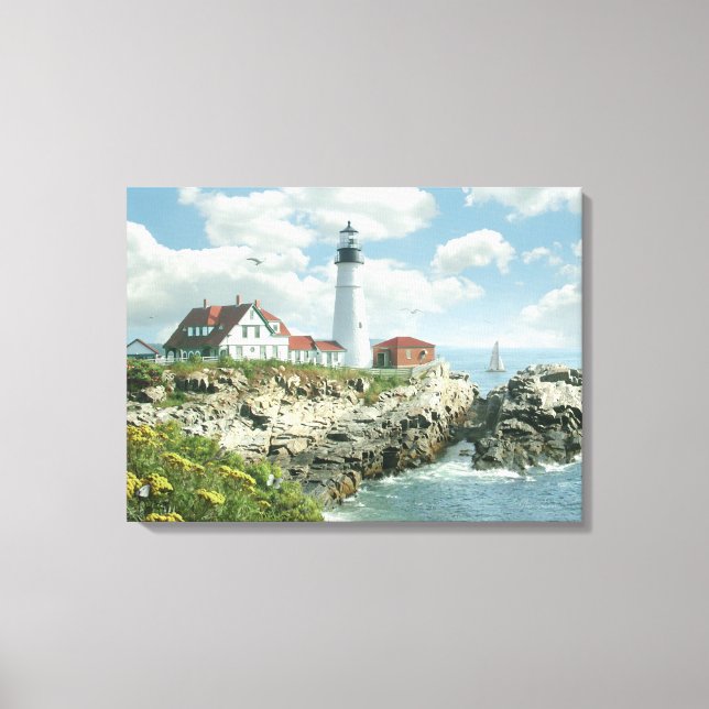 Alan Giana "Portland Head Light" Canvas Print (Front)