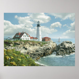 Alan Giana "Portland Head Light" Poster