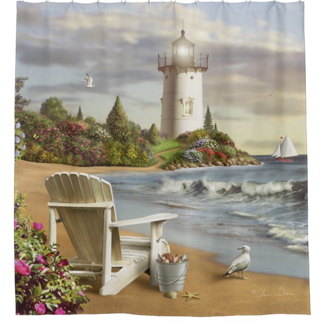 Alan Giana "The Perfect Place" Shower Curtain (Front)