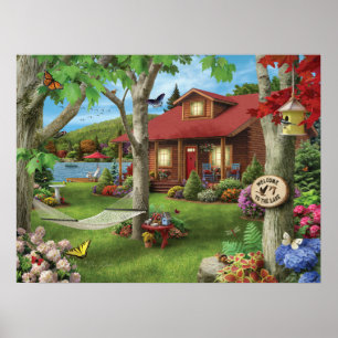 Alan Giana "Welcome to the Lake" Poster