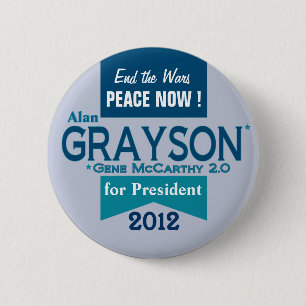Alan Grayson for President 6 Cm Round Badge
