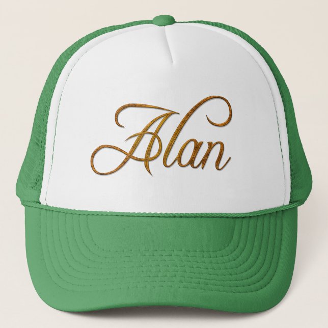 ALAN Name-Branded Personalised Fashion Cap (Front)
