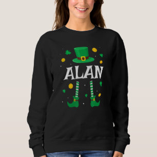 Alan Saint Patrick S Day Leprechaun Costume Alan Sweatshirt