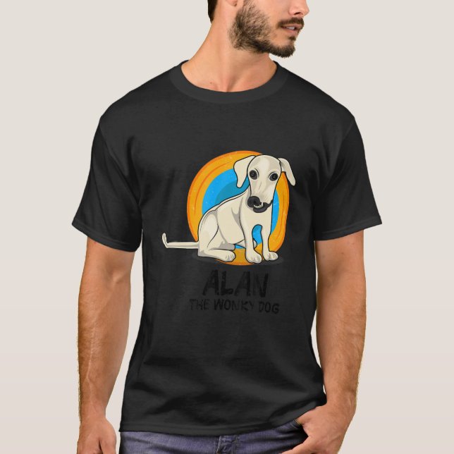 Alan The Wonky Dog - Goofy Ugly Dog Lover Social M T-Shirt (Front)