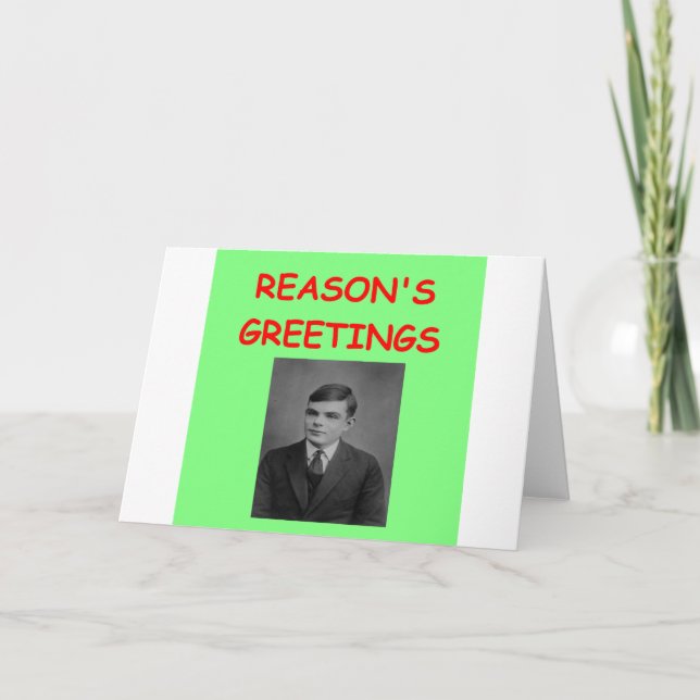 alan turing holiday card (Front)