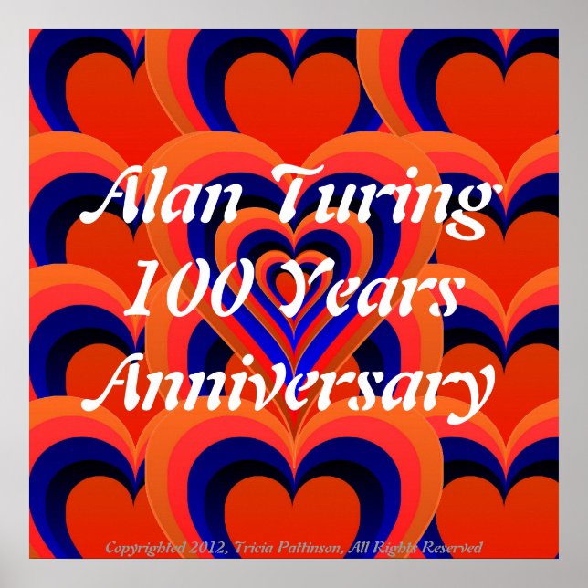 Alan Turing Love Poster (Front)