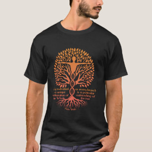 Alan Watts Tree of Life DNA Spiritual Quote Zen Wi T-Shirt