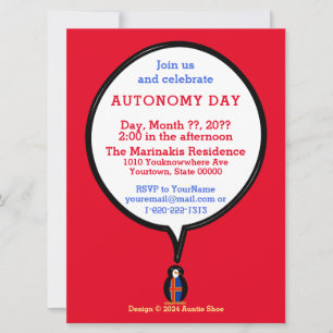 Åland Autonomy Day Pride Personalised Gift Invitation