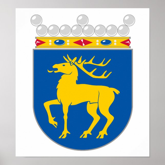 Aland Coat Of Arms Poster (Front)