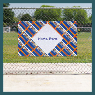 Åland Islands Aalander Flag Tiled Personalised Banner