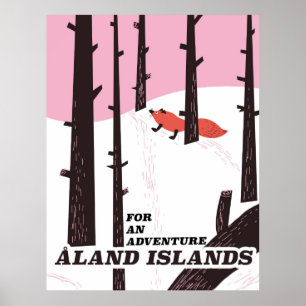 Åland Islands, Finland travel poster