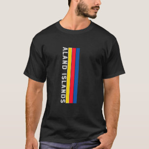 Aland Islands Flag Colours T-Shirt