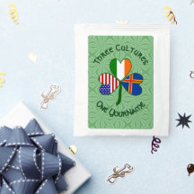 Åland Islands Ireland USA Shamrock Personalised 