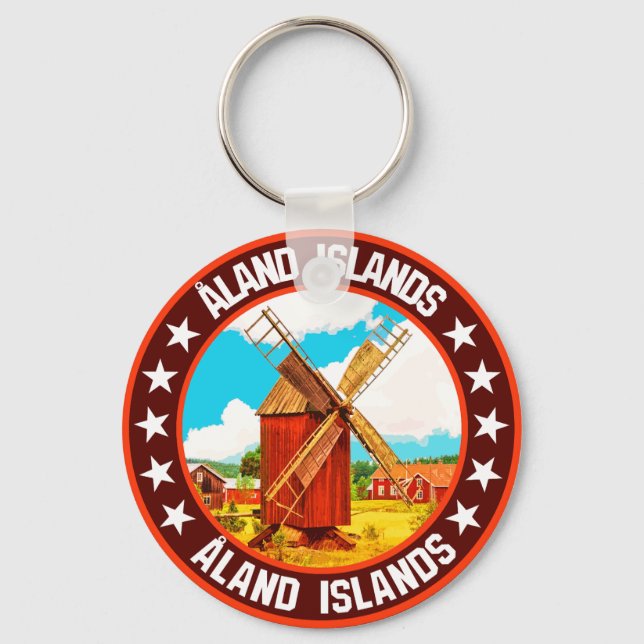 Åland Islands                                      Key Ring (Front)