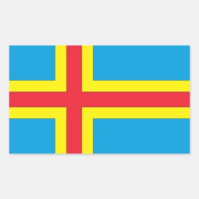 Aland Islands Rectangular Sticker (Front)