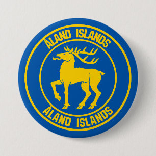 Åland Islands Round Emblem 7.5 Cm Round Badge