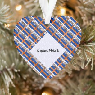 Ålander and Åland Islands Flag Tiled Personalised Ornament