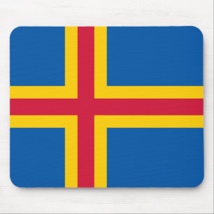 Ålandic flag Mousepad