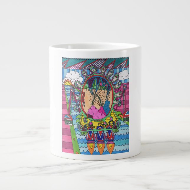 Alan's Rocket Large Coffee Mug (Front)