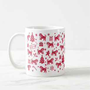 Alapaha Blue Blood Bulldog Christmas Design Coffee Mug