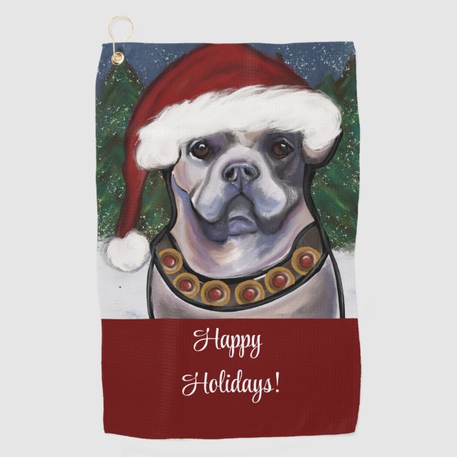 Alapaha Blue Blood Bulldog Golf Towel (Front)