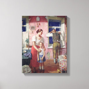 Alarm, 1934 canvas print