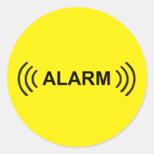 ALARM CLASSIC ROUND STICKER