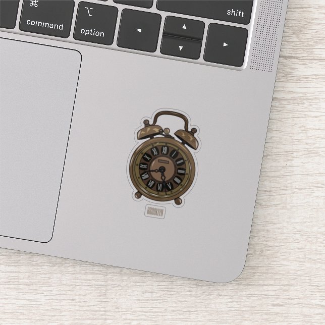 Alarm clock cartoon illustration (Detail)