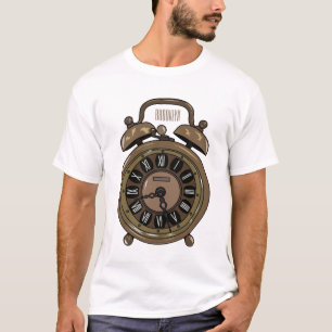 Alarm clock cartoon illustration T-Shirt