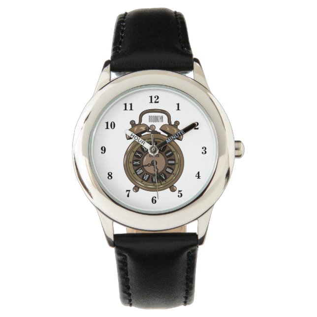 Alarm clock cartoon illustration watch (Front)