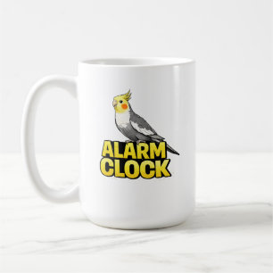 Alarm Clock Cockatiel Coffee Mug