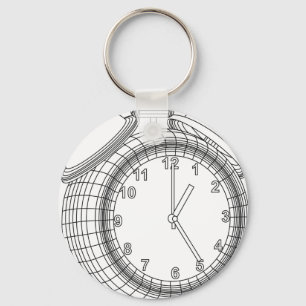 alarm clock key ring