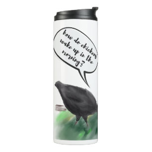 Alarm Cluck (Stylised Chicken Butts & a Dad Joke) Thermal Tumbler
