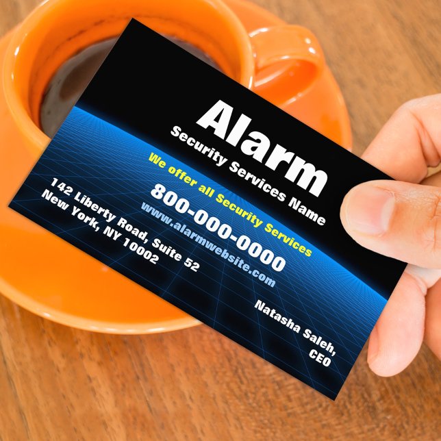 Alarm Security Tech Business Card (Creator Uploaded)