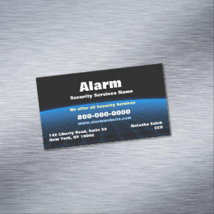 Alarm Security Tech Magnetic Business Card