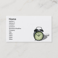 AlarmClockCard, Name, Address 1, Address 2, Con...