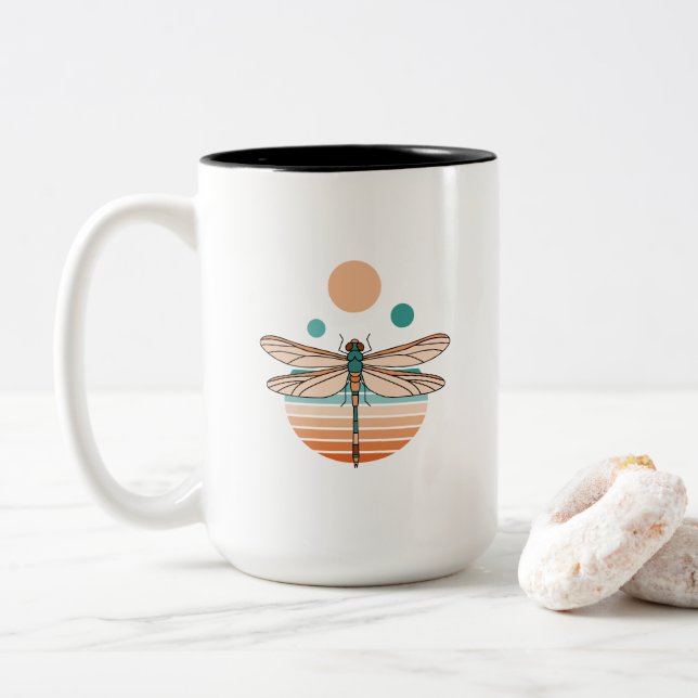 Alas del Ocaso Two-Tone Coffee Mug (With Donut)