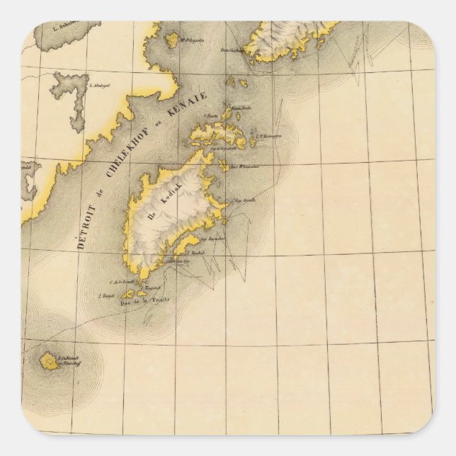 Alaska 22 square sticker (Front)
